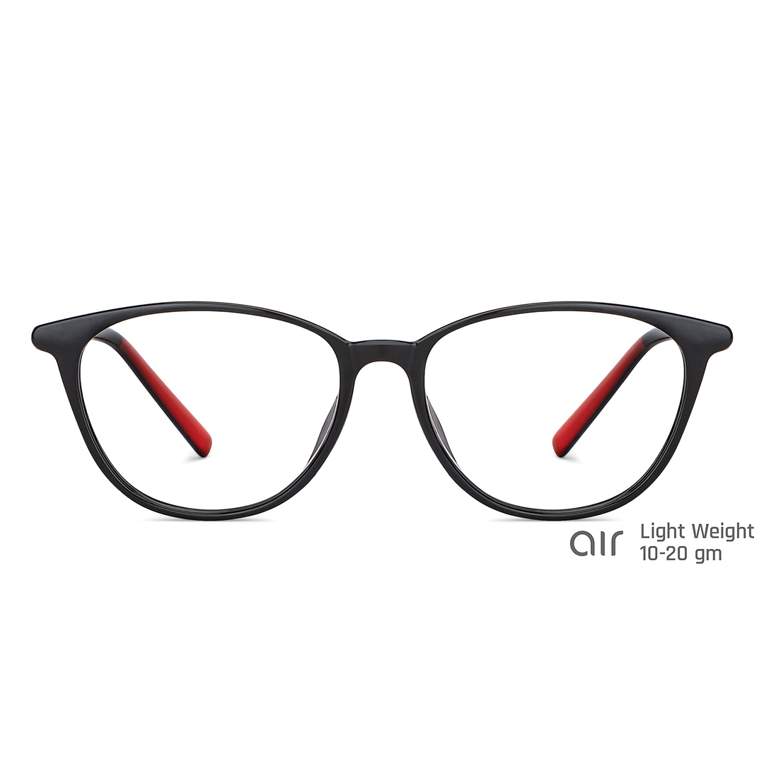 Lenskart Air Online Black Full Rim Cat Eye left side