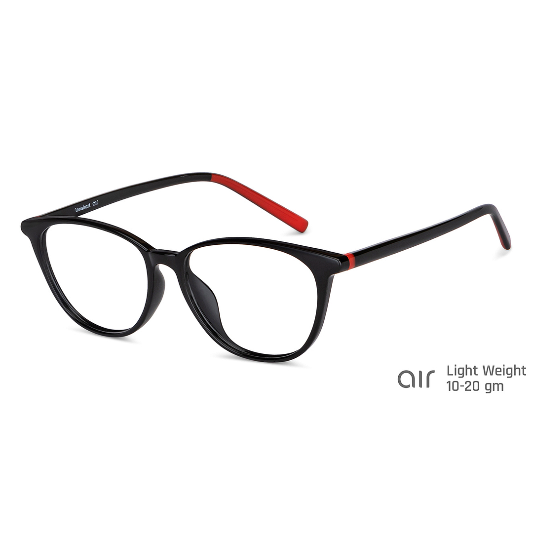 Lenskart Air Online Black Full Rim Cat Eye right side
