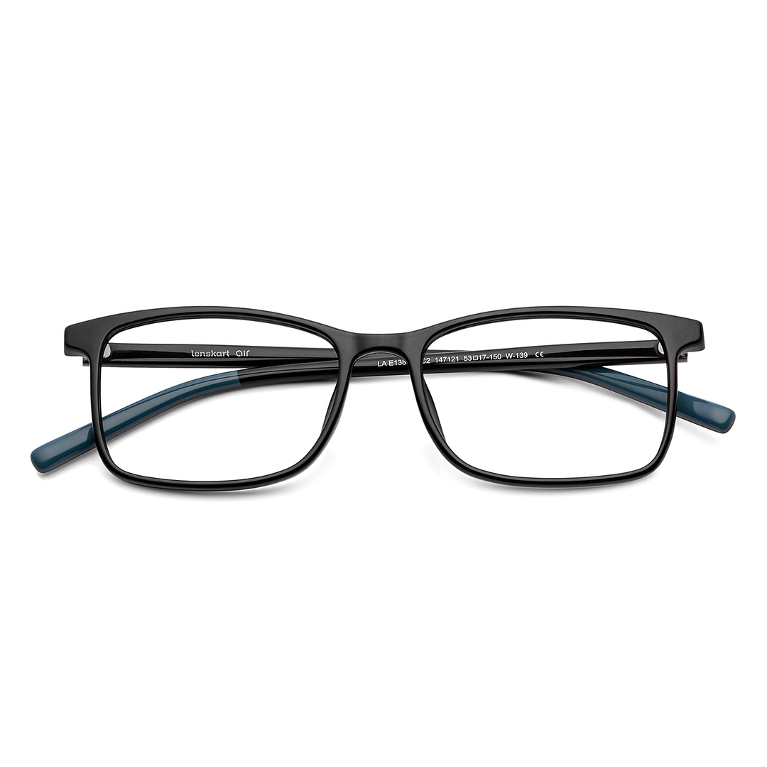 Lenskart Air Online Black Full Rim Rectangle left side