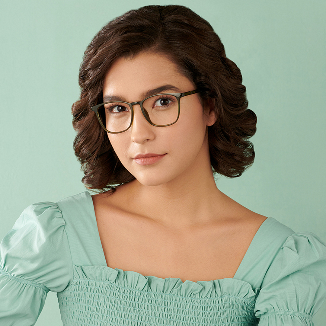 Lenskart Air Online Green Full Rim Square right side