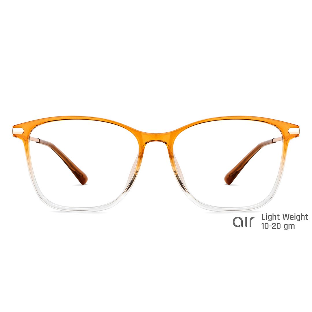 Lenskart Air Online Brown Transparent Full Rim Square left side