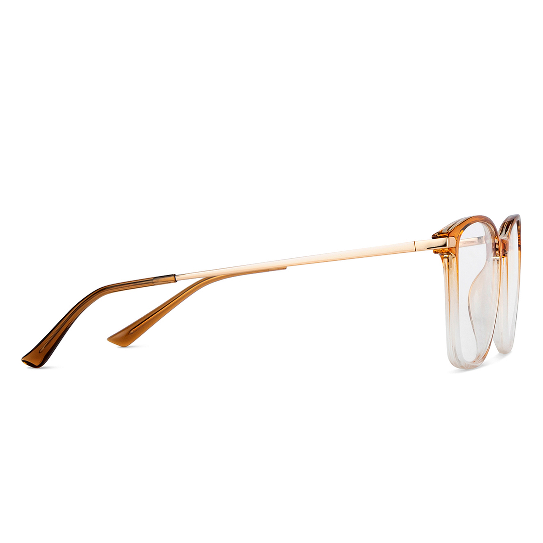Lenskart Air Online Brown Transparent Full Rim Square left side