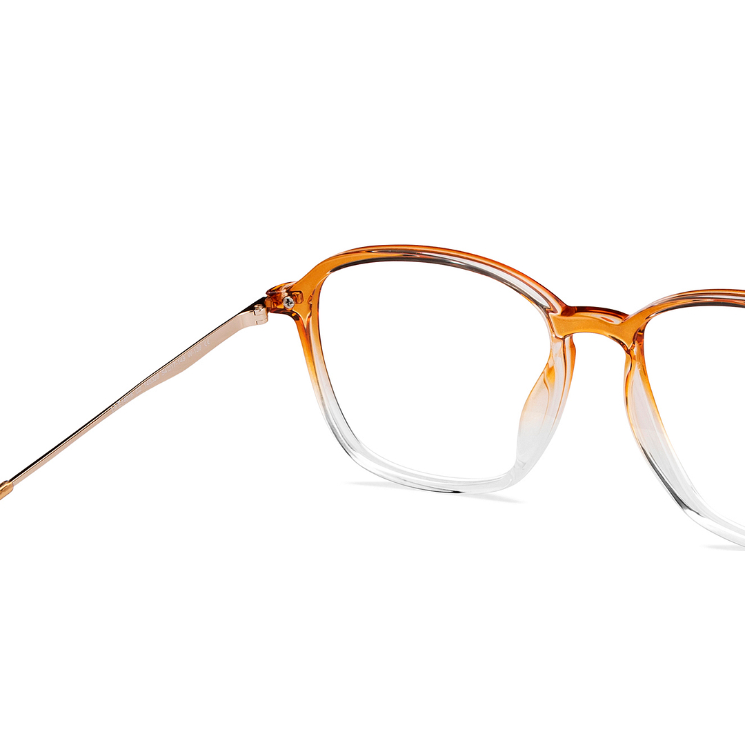 Lenskart Air Online Brown Transparent Full Rim Square left side