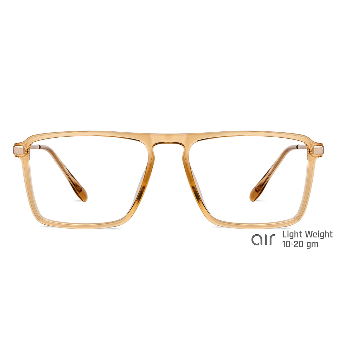 Lenskart Air Online Brown Transparent Full Rim Rectangle left side