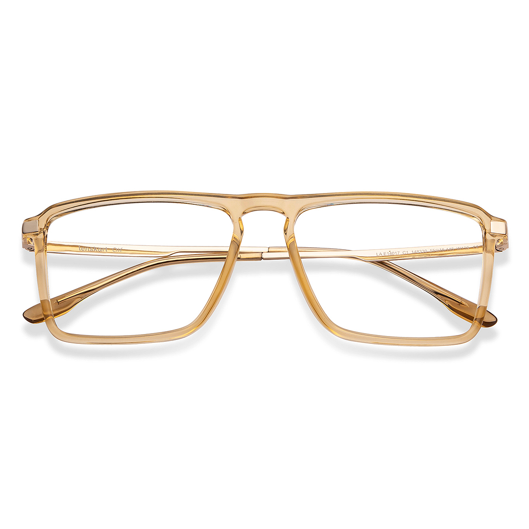 Lenskart Air Online Brown Transparent Full Rim Rectangle left side