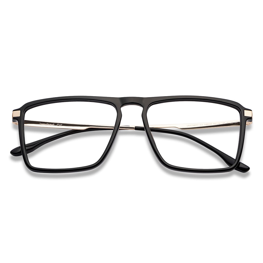 Lenskart Air Black Full Rim Rectangle left side