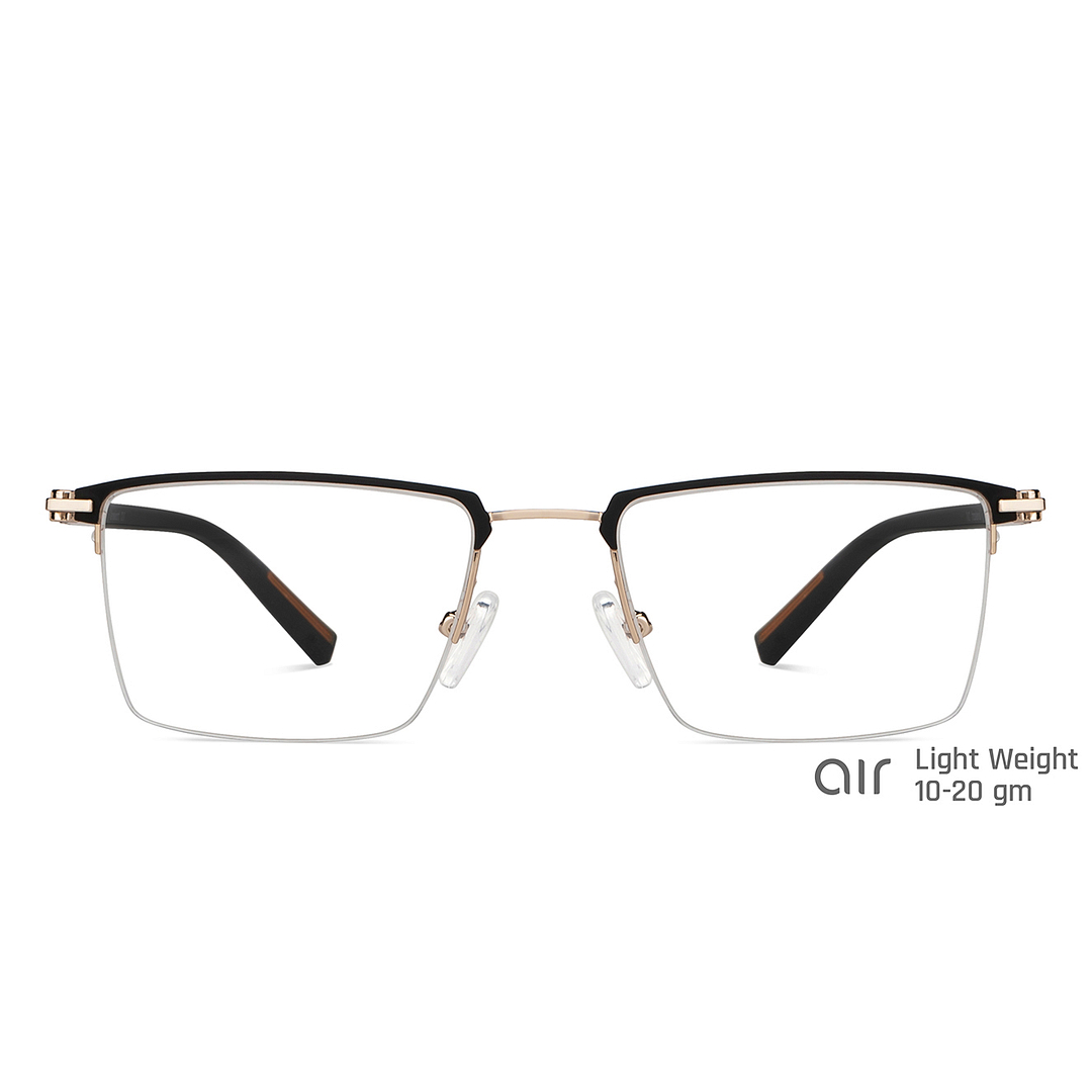 Lenskart Air Online Black Half Rim Rectangle right side