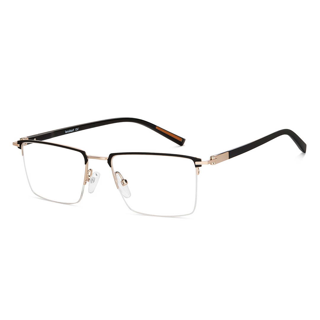 Lenskart Air Online Black Half Rim Rectangle right side