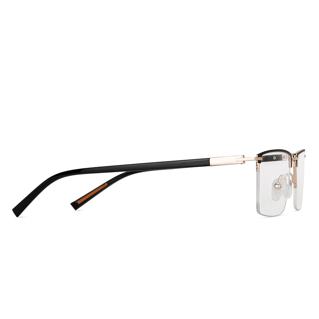 Lenskart Air Online Black Half Rim Rectangle left side