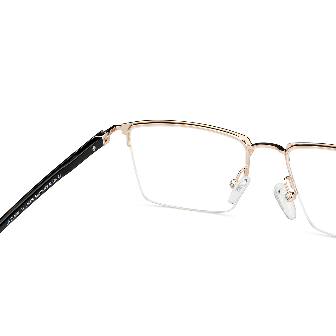 Lenskart Air Online Black Half Rim Rectangle right side