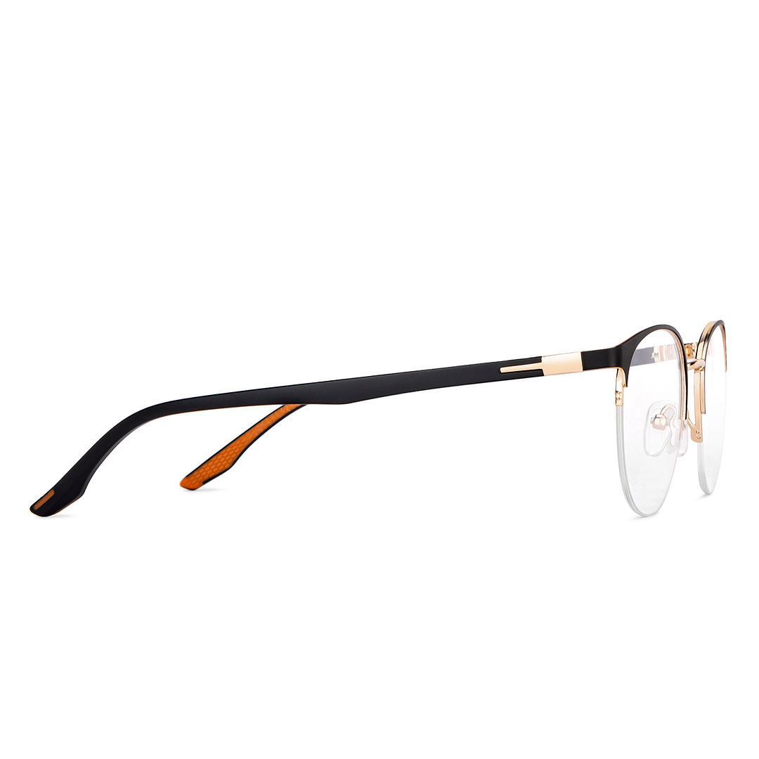 Lenskart Air Online Black Half Rim Round left side