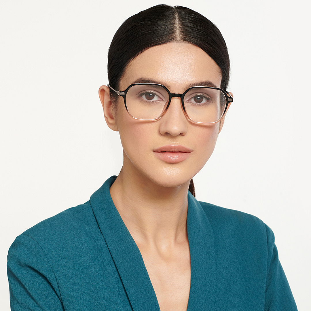 Lenskart Air Online Black Full Rim Geometric left side