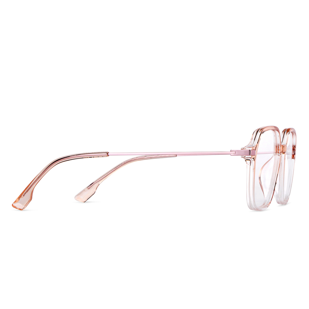 Lenskart Air Online Brown Transparent Full Rim Geometric left side