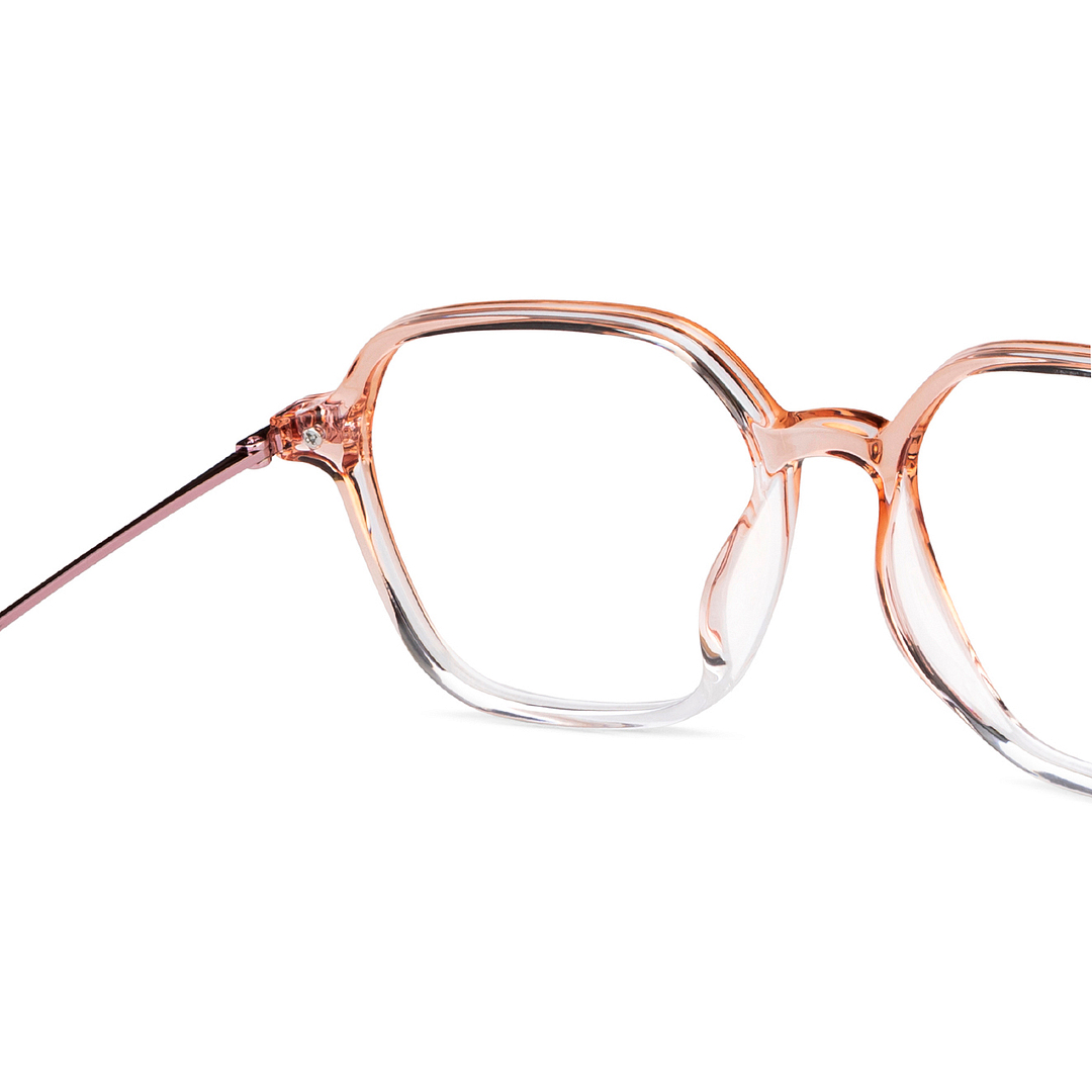 Lenskart Air Online Brown Transparent Full Rim Geometric right side