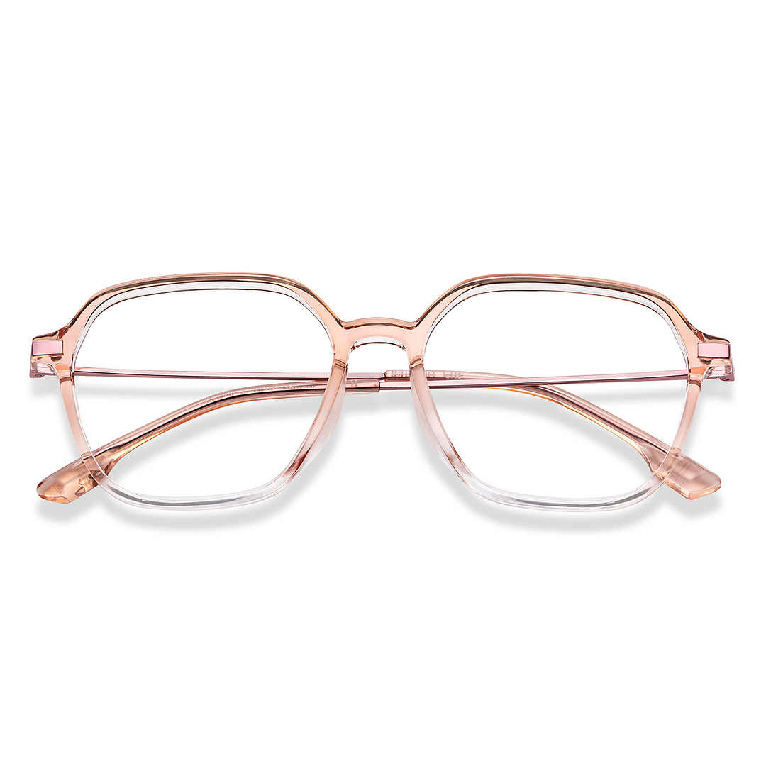 Lenskart Air Online Brown Transparent Full Rim Geometric left side