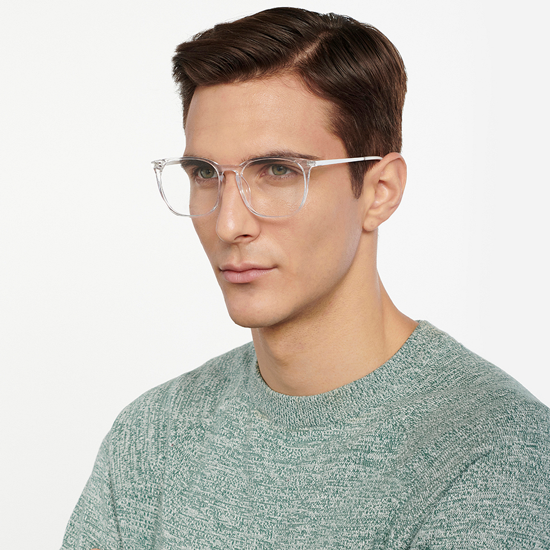 Lenskart Air Online Crystal Transparent Full Rim Round right side