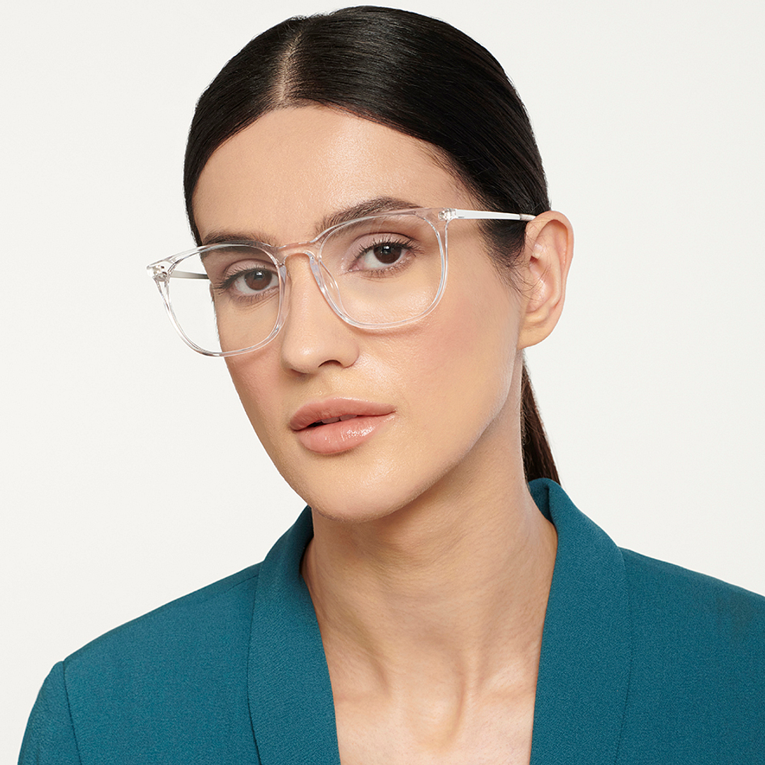 Lenskart Air Online Crystal Transparent Full Rim Round right side