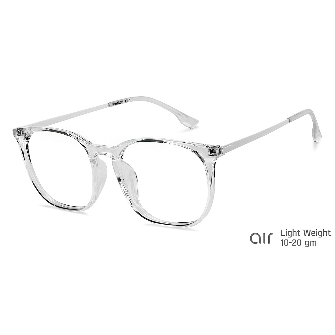 Lenskart Air Online Crystal Transparent Full Rim Round right side