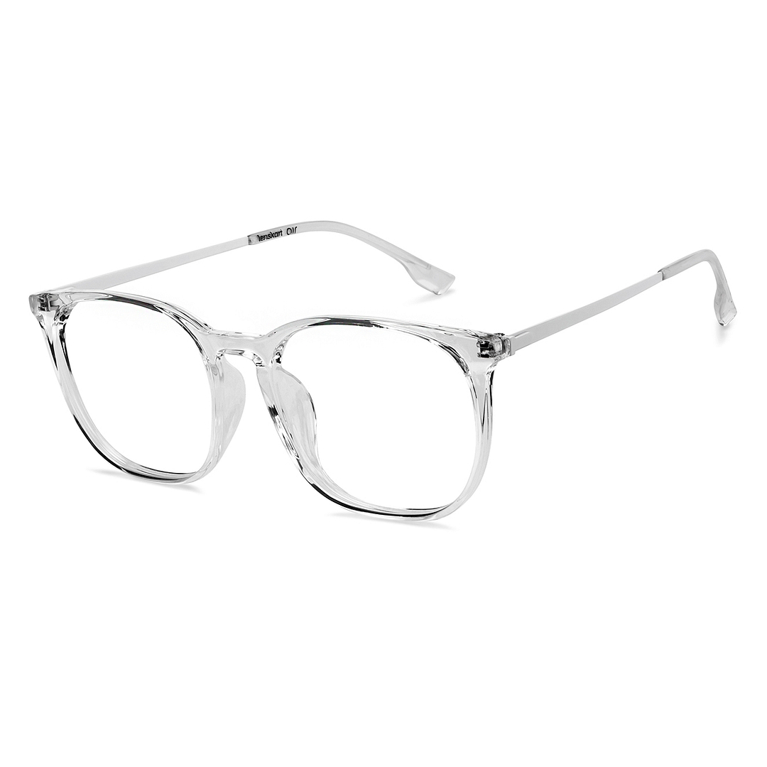 Lenskart Air Online Crystal Transparent Full Rim Round right side
