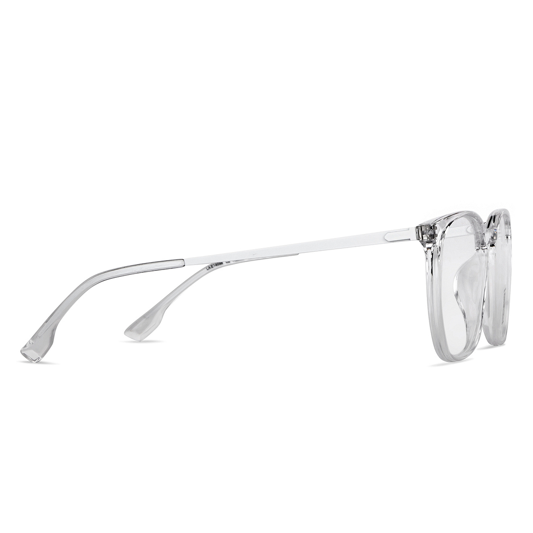 Lenskart Air Online Crystal Transparent Full Rim Round left side