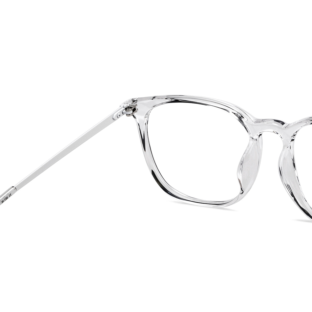 Lenskart Air Online Crystal Transparent Full Rim Round right side