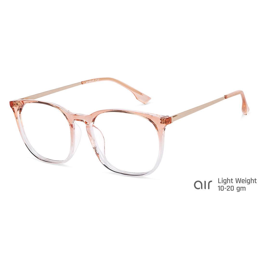 Lenskart Air Online Brown Transparent Full Rim Round right side