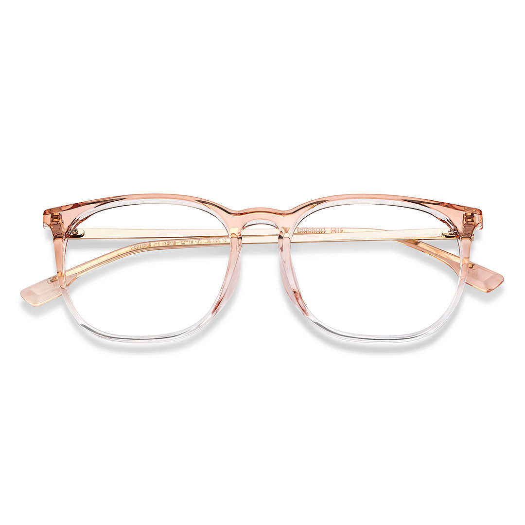 Lenskart Air Online Brown Transparent Full Rim Round left side