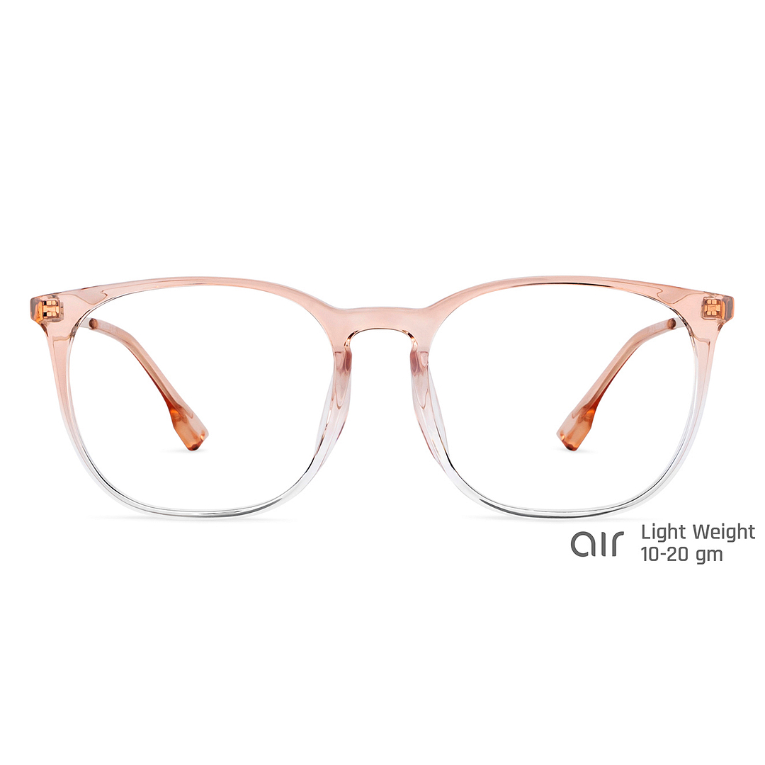 Lenskart Air Online Brown Transparent Full Rim Round right side