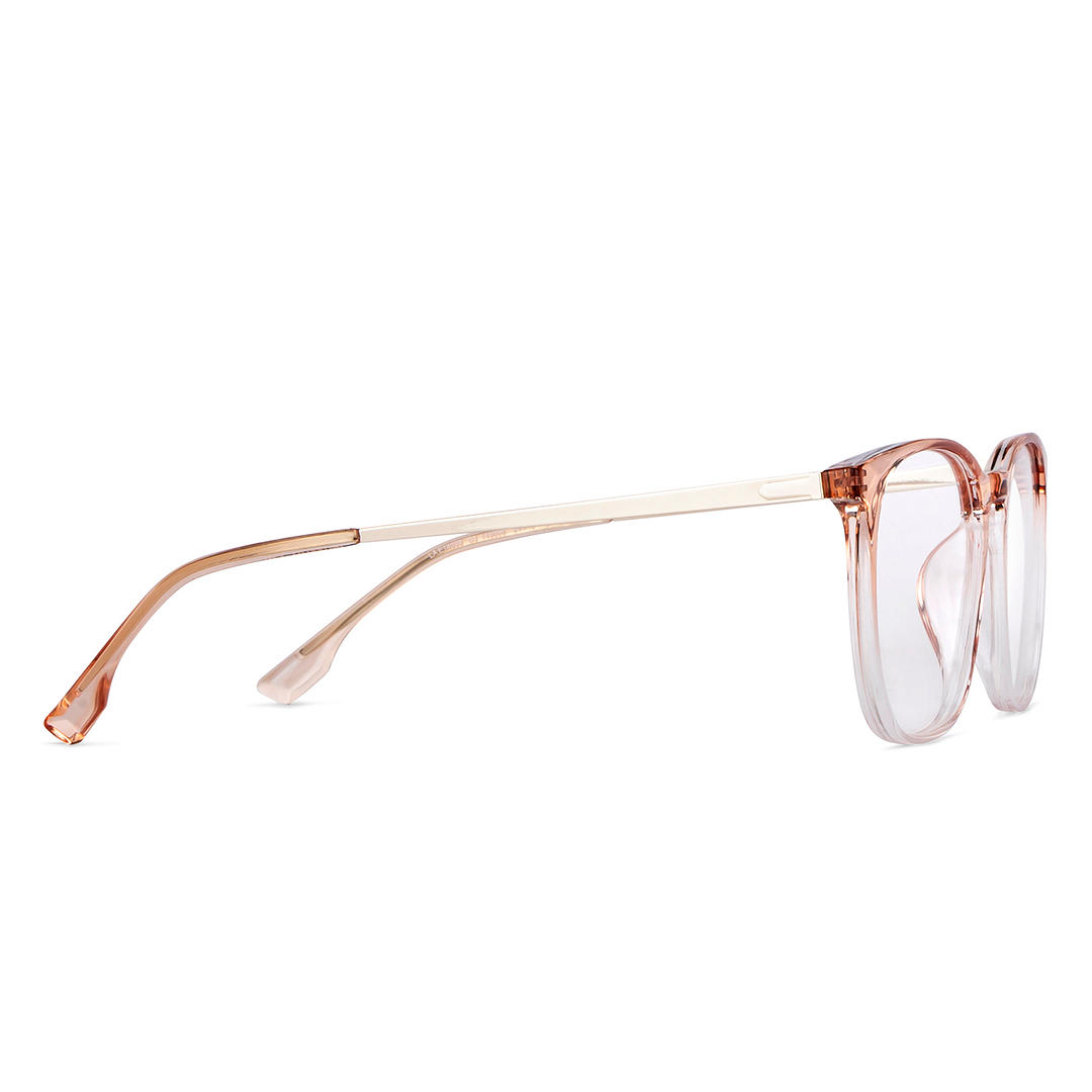 Lenskart Air Online Brown Transparent Full Rim Round left side