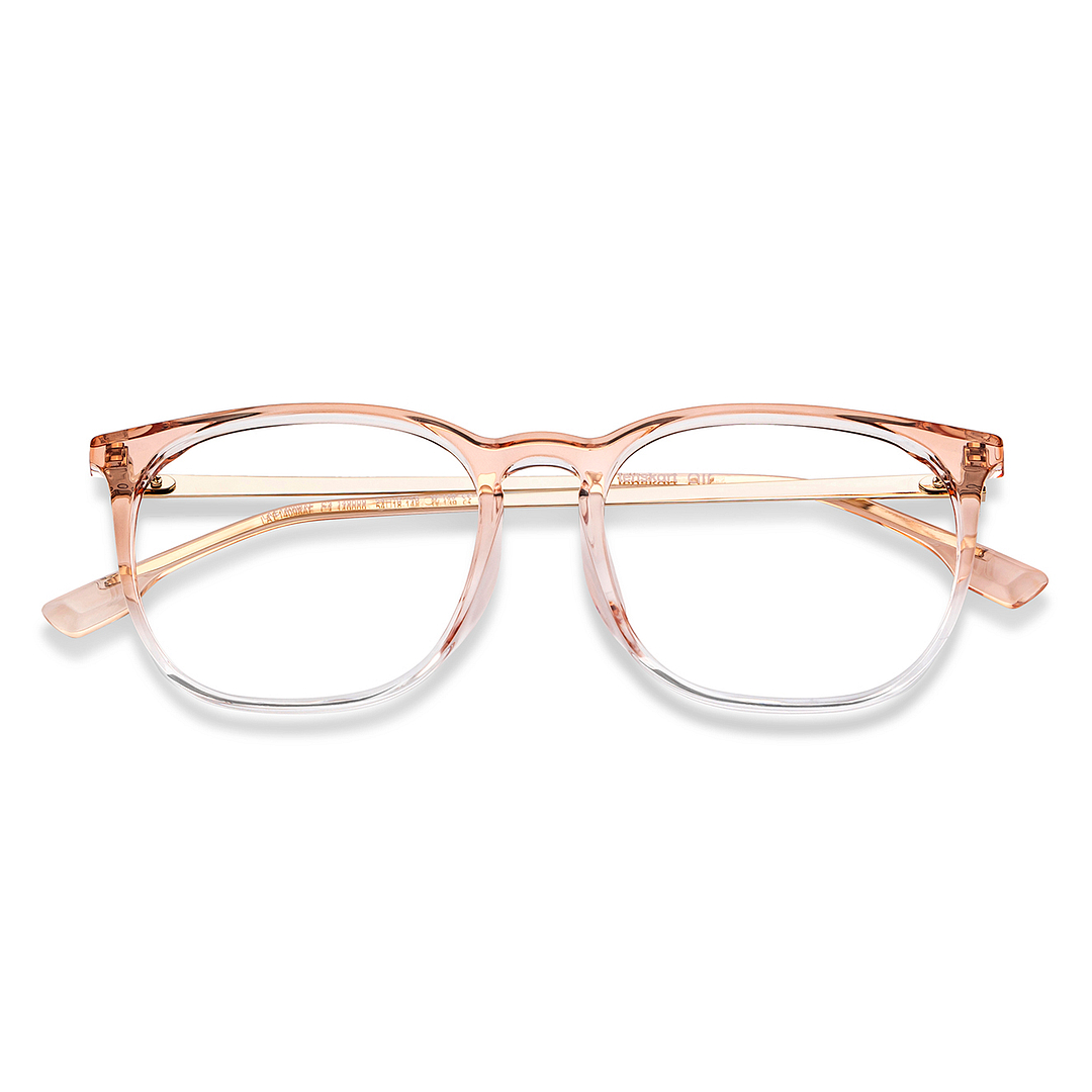 Lenskart Air Online Brown Transparent Full Rim Round left side