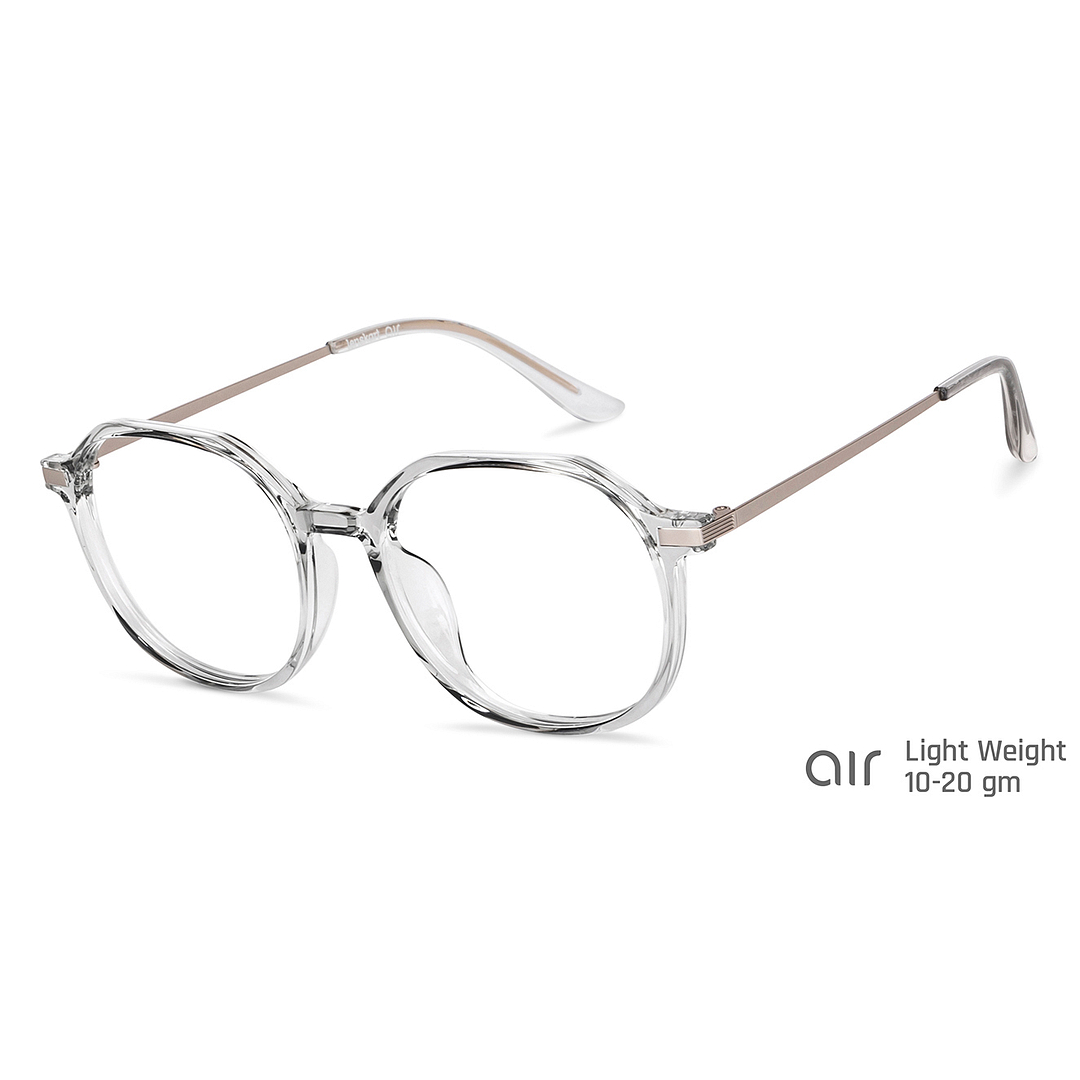 Lenskart Air Online Crystal Transparent Full Rim Round right side