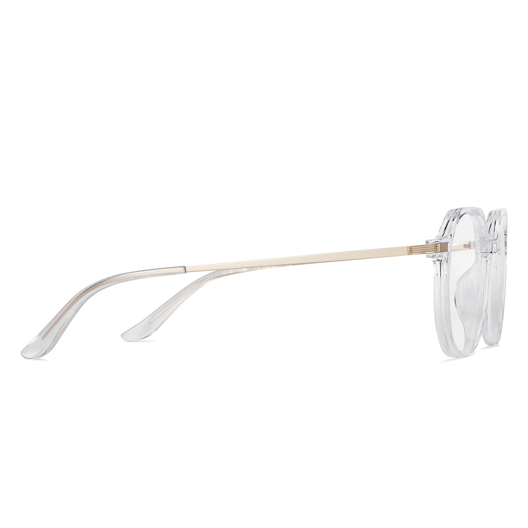 Lenskart Air Online Crystal Transparent Full Rim Round left side