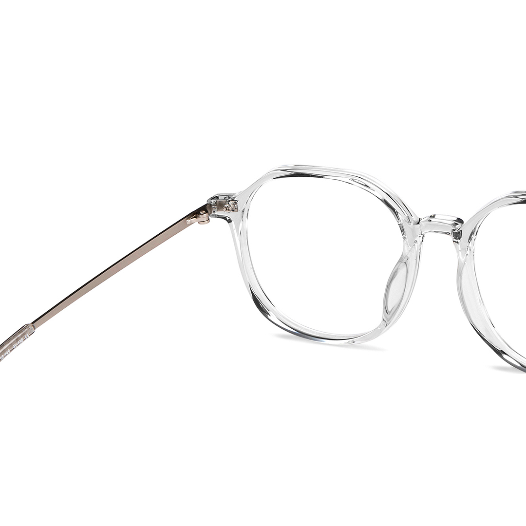 Lenskart Air Online Crystal Transparent Full Rim Round right side