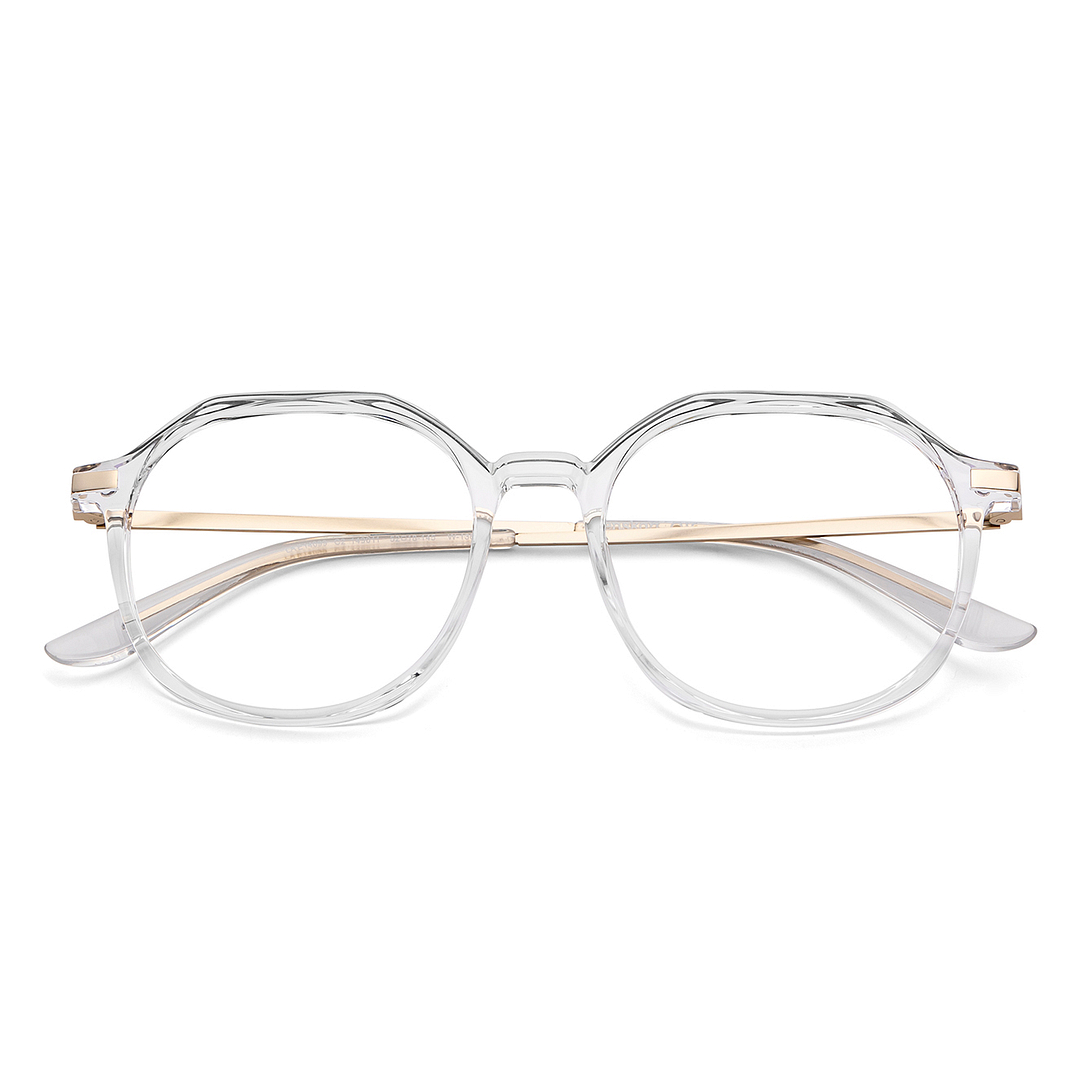 Lenskart Air Online Crystal Transparent Full Rim Round left side