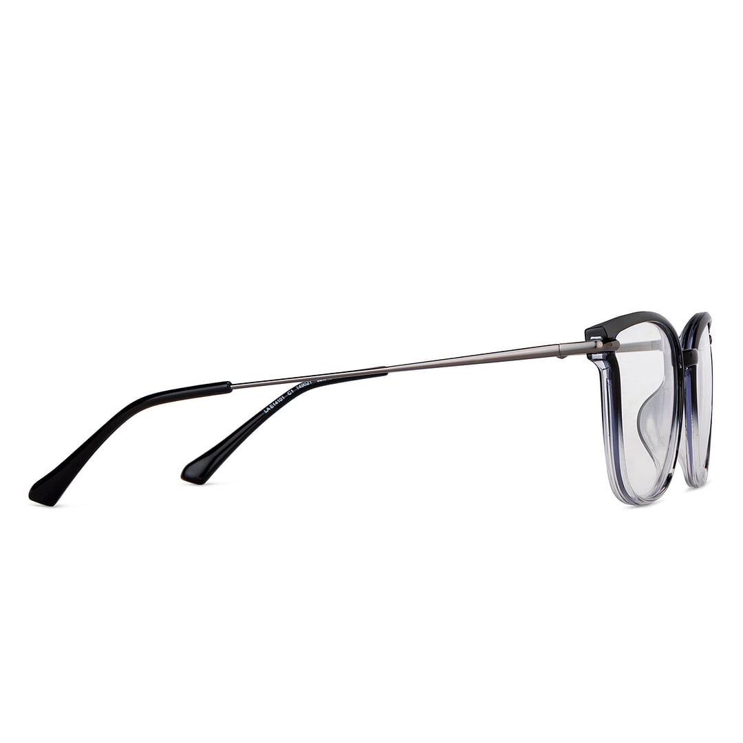 Lenskart Air Black Transparent Full Rim Cat Eye left side