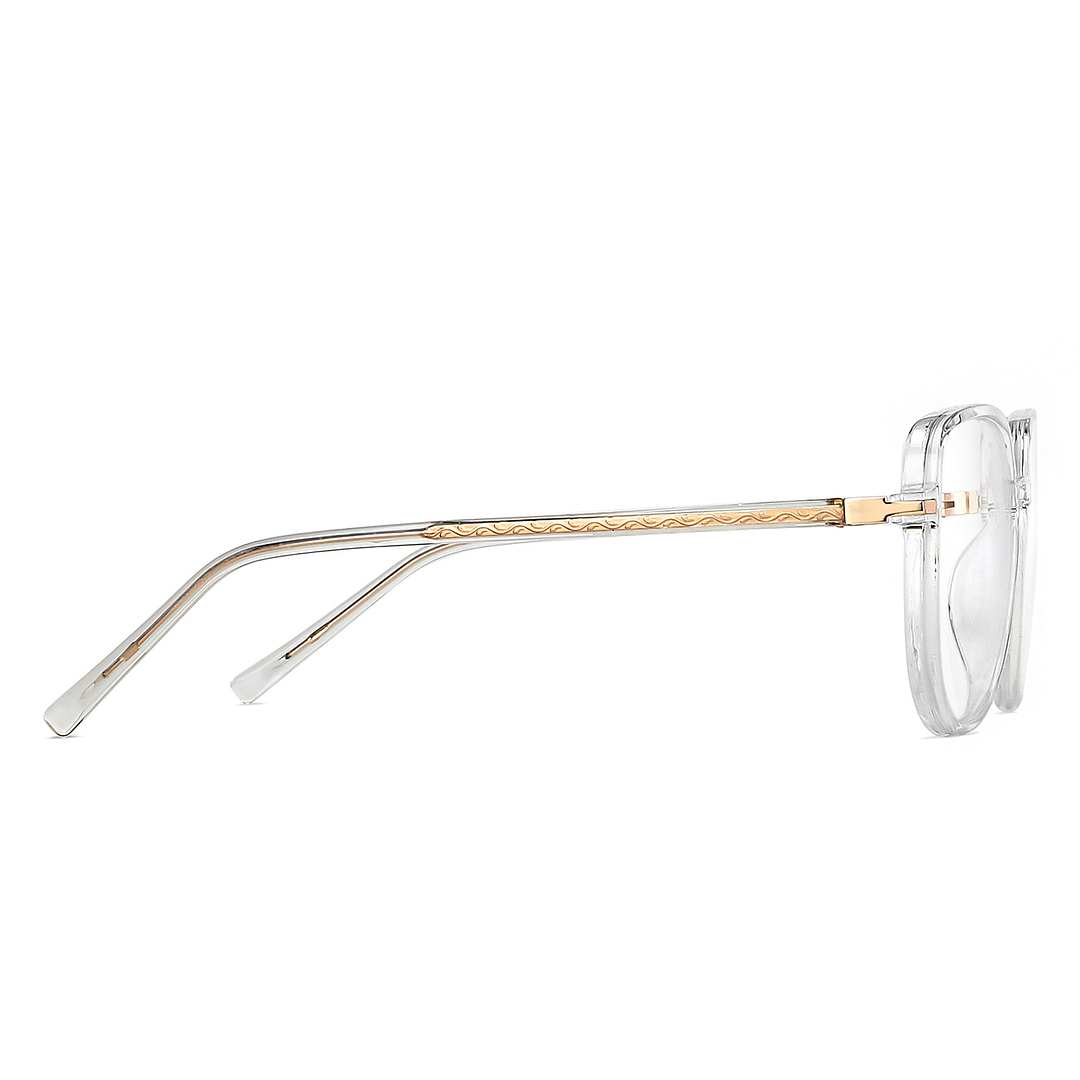 Lenskart Air Online Crystal Transparent Full Rim Round left side