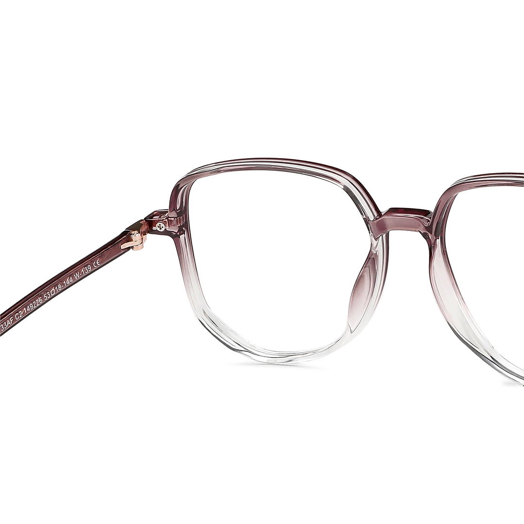 Lenskart Air Online Purple Transparent Full Rim Round right side