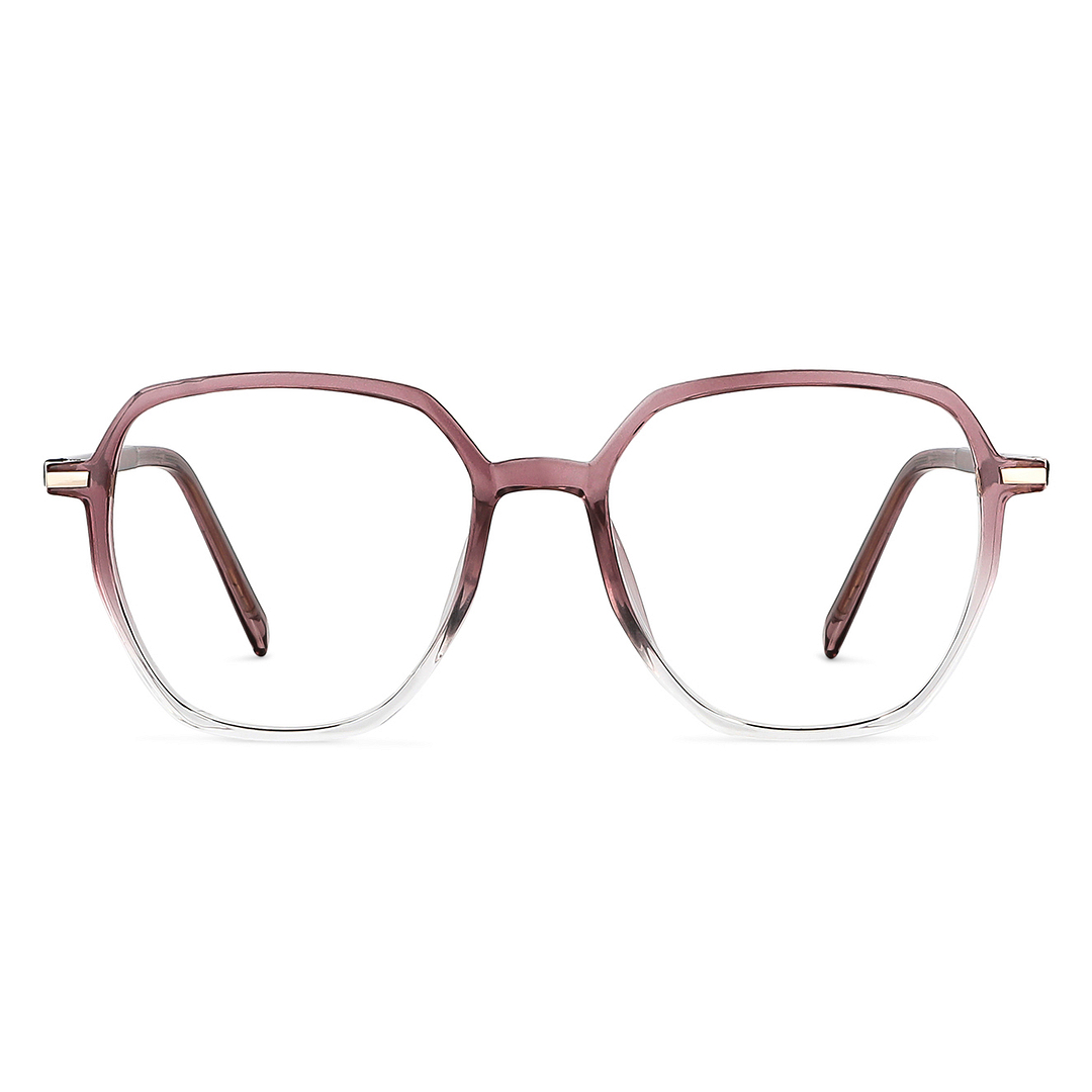 Lenskart Air Online Pink Transparent Full Rim Geometric left side