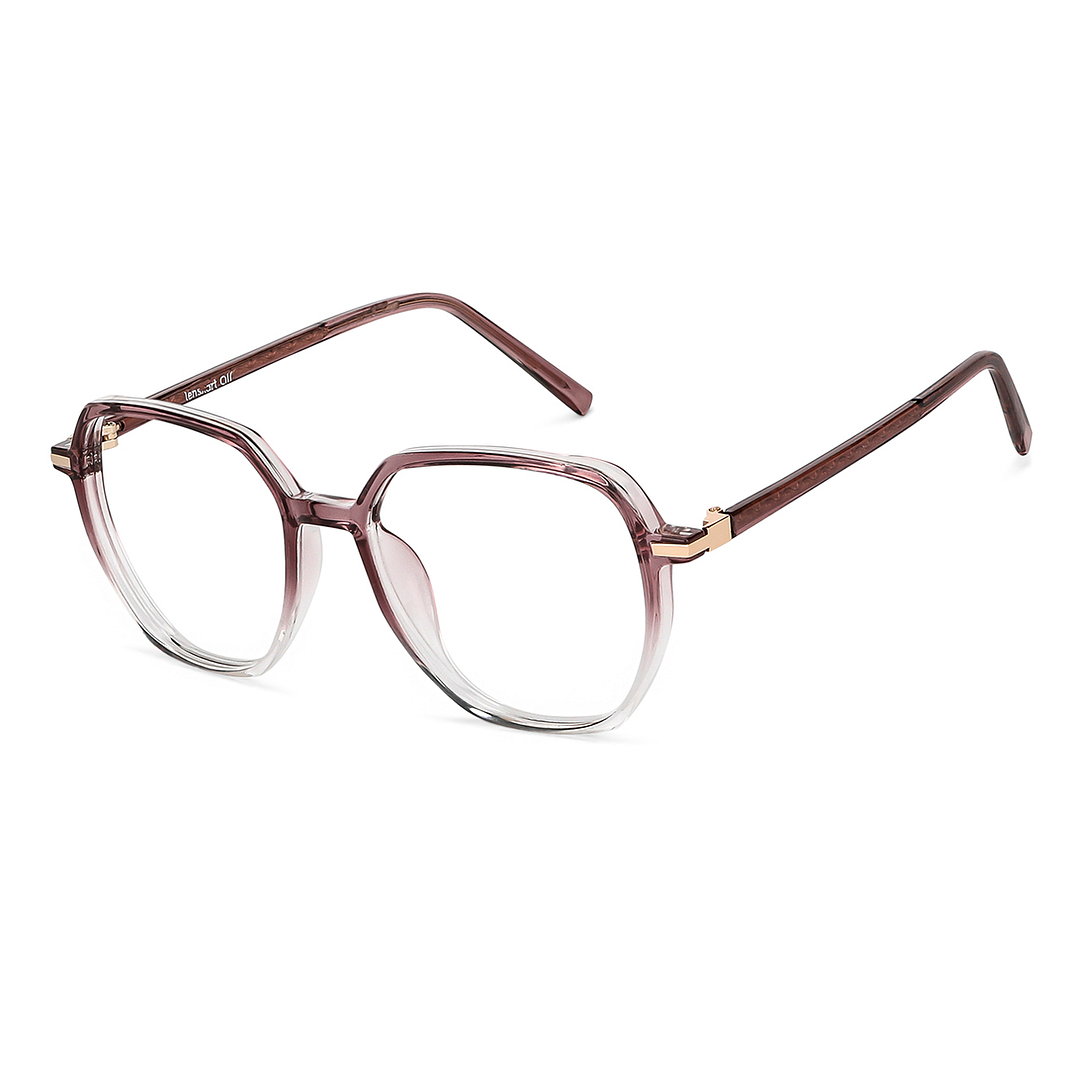 Lenskart Air Online Pink Transparent Full Rim Geometric right side