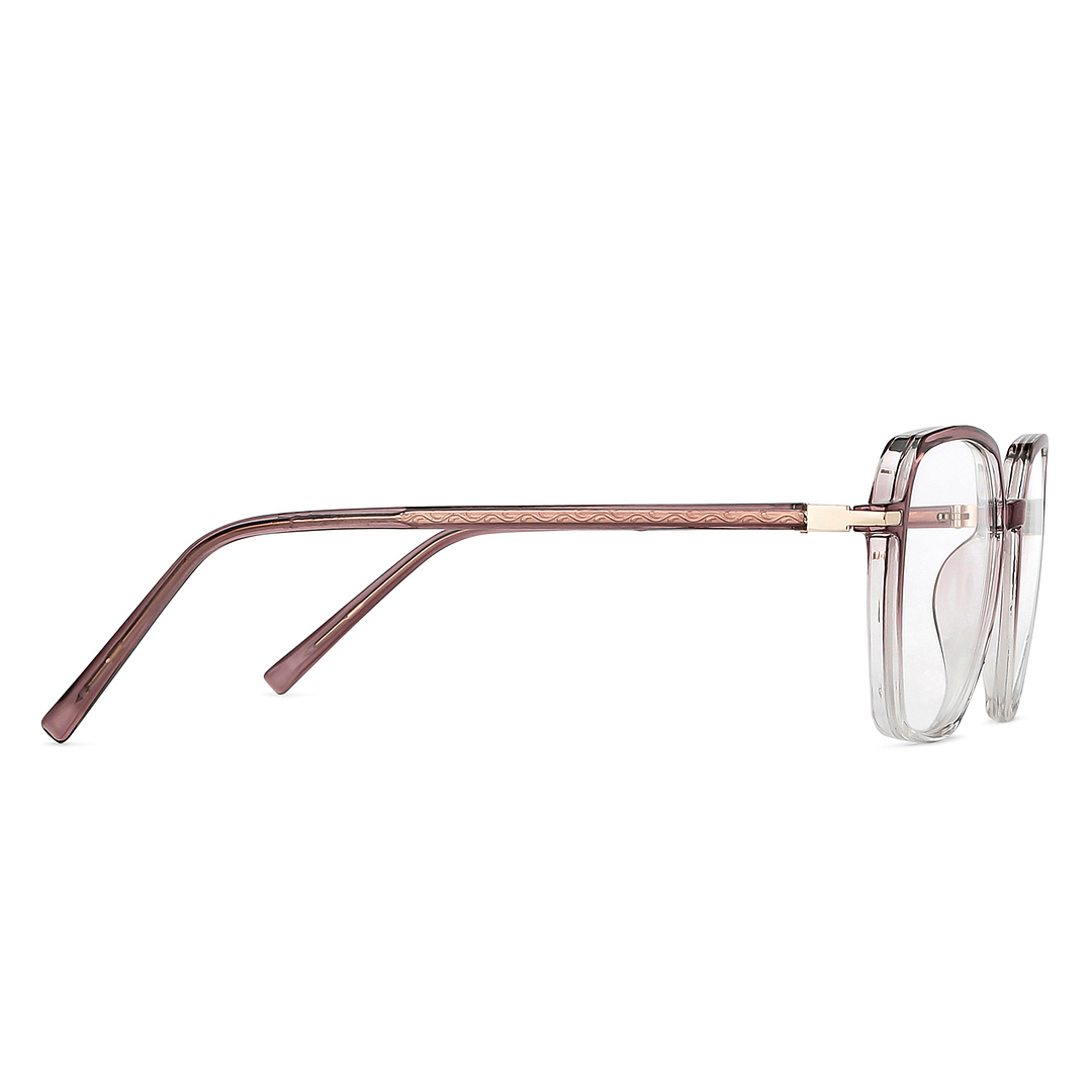 Lenskart Air Online Pink Transparent Full Rim Geometric left side