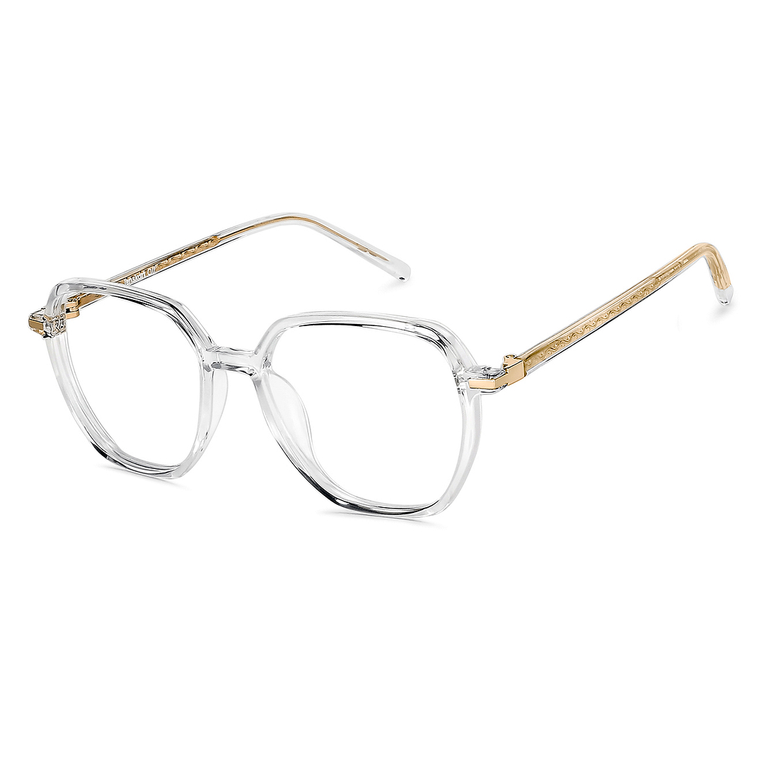Lenskart Air Online Crystal Transparent Full Rim Geometric right side