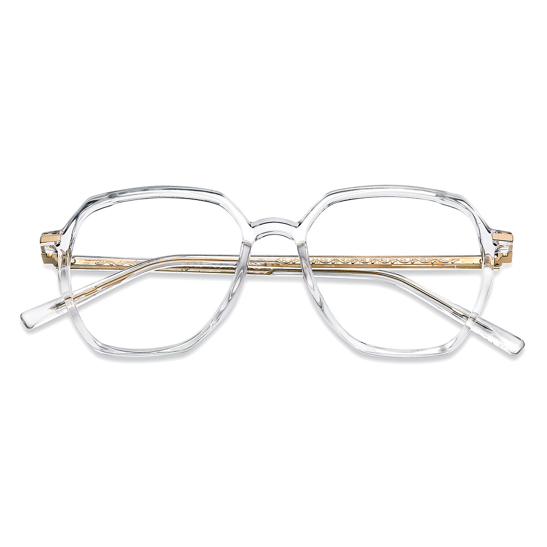 Lenskart Air Online Crystal Transparent Full Rim Geometric left side