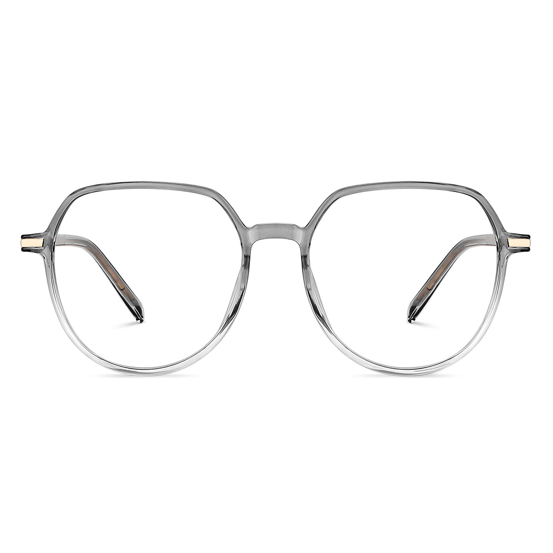 Lenskart Air Online Gray Transparent Full Rim Geometric left side