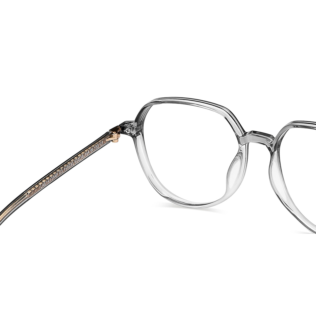 Lenskart Air Online Gray Transparent Full Rim Geometric right side
