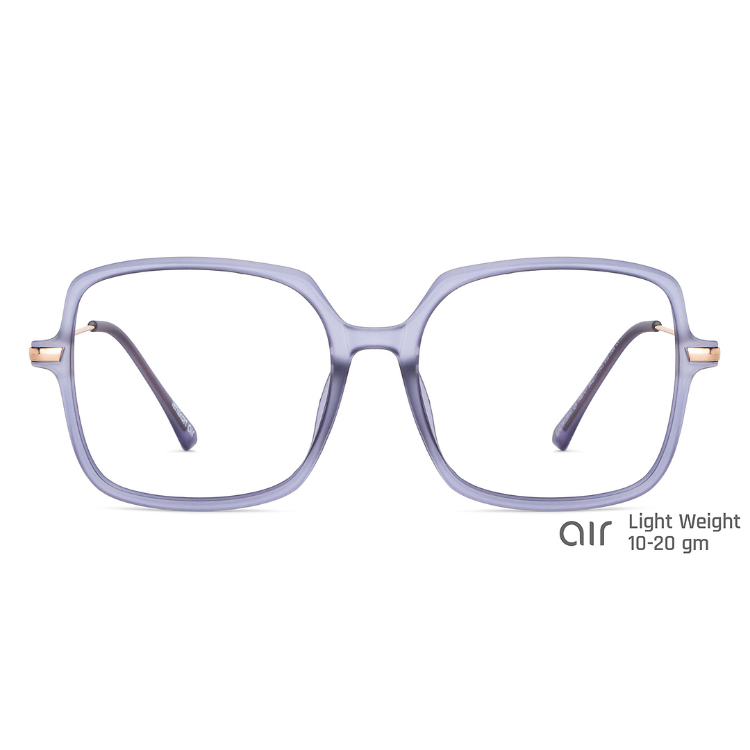 Lenskart Air Online Purple Transparent Full Rim Square right side