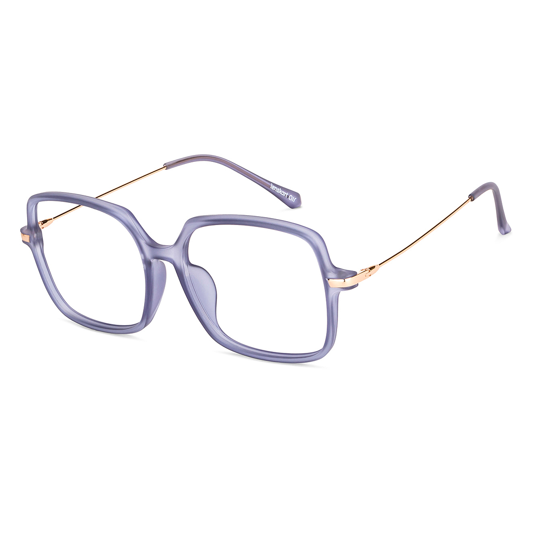 Lenskart Air Online Purple Transparent Full Rim Square right side