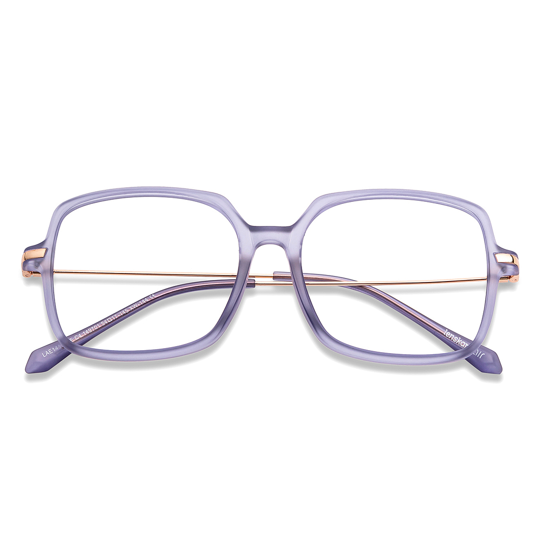 Lenskart Air Online Purple Transparent Full Rim Square left side