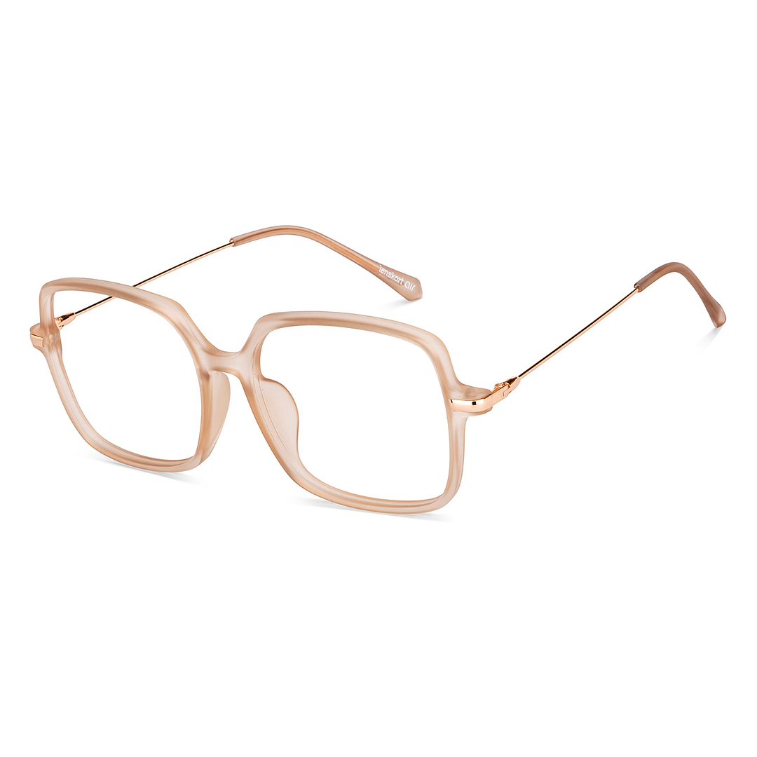 Lenskart Air Online Brown Transparent Full Rim Square right side