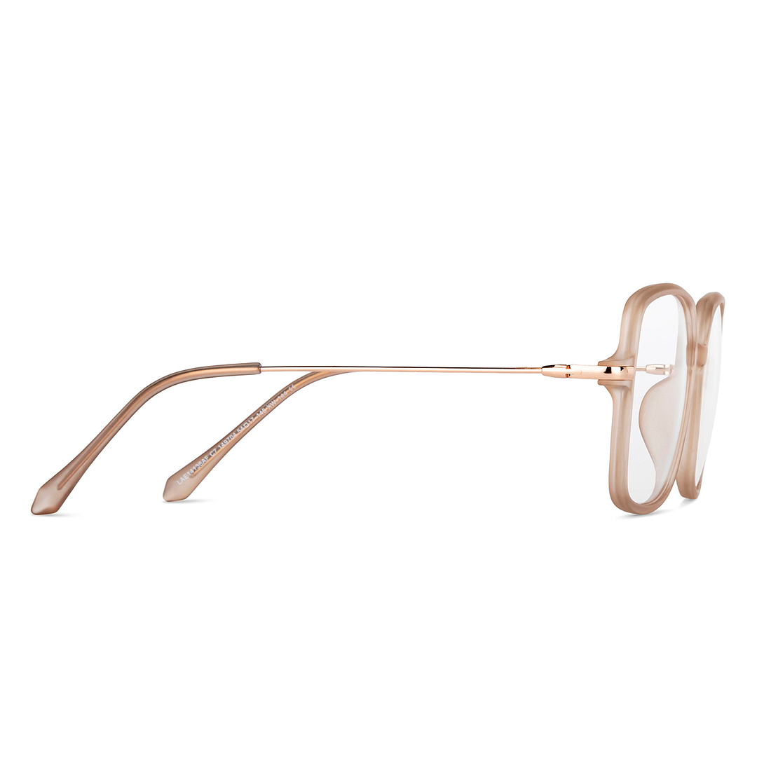Lenskart Air Online Brown Transparent Full Rim Square left side