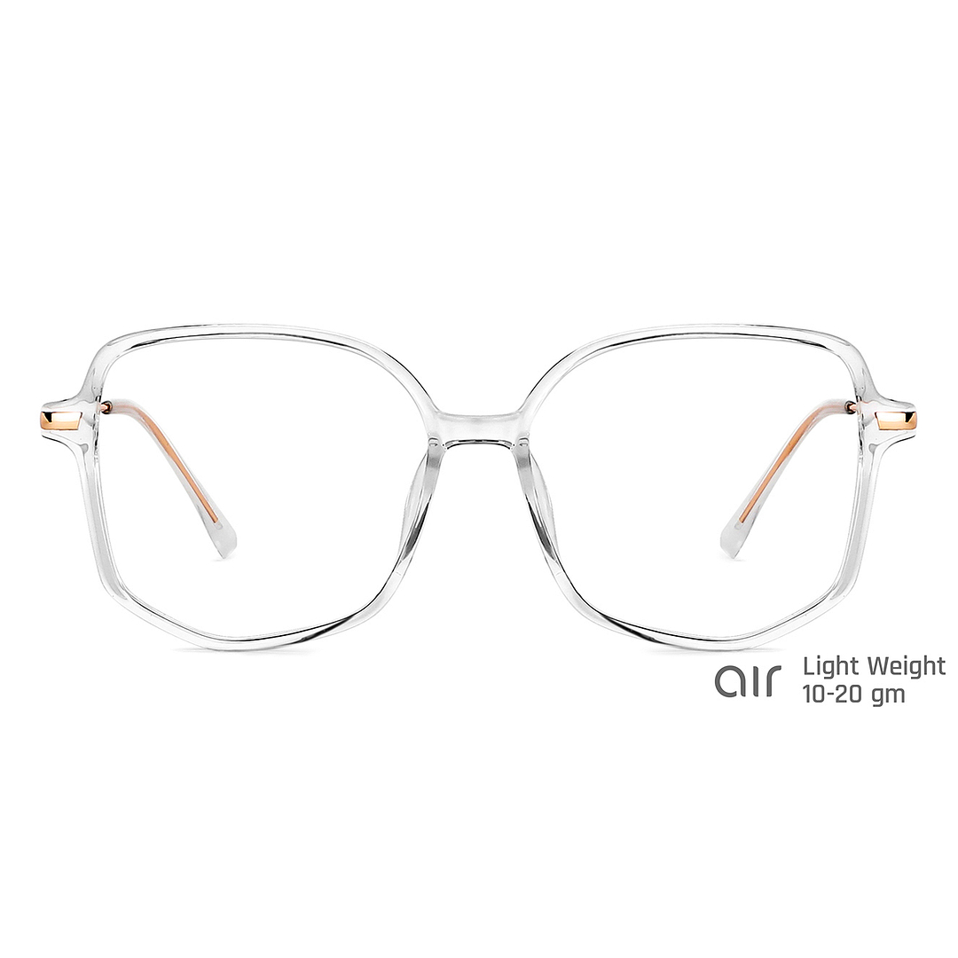 Lenskart Air Online Crystal Transparent Full Rim Geometric right side
